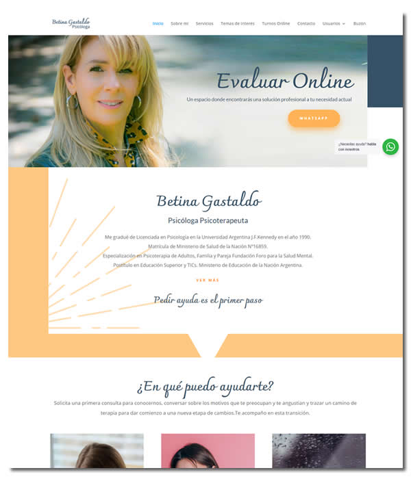 Especializada en Psicologia Betina Andrea Gastaldo