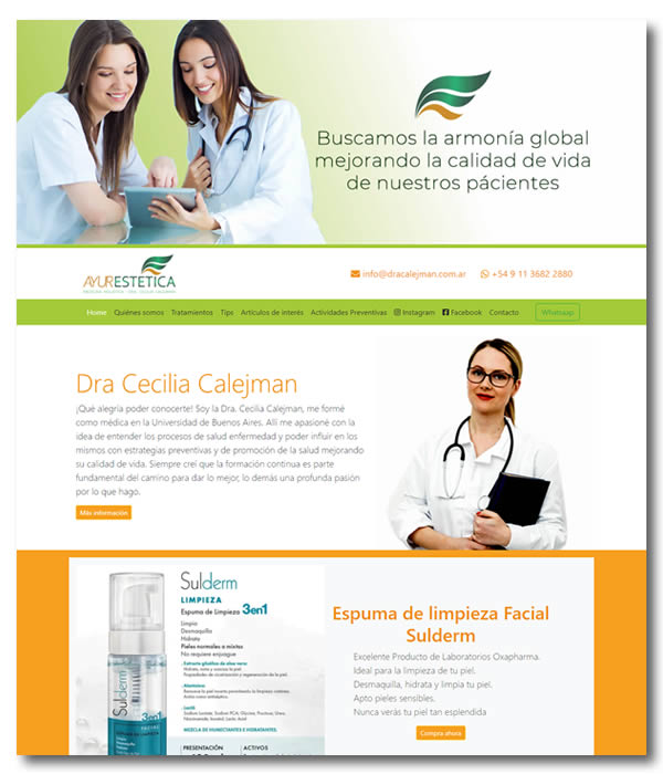 Dra Cecilia Calejman Clínica estética faciales y corporales