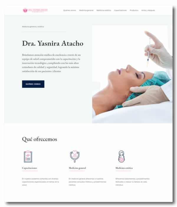 Dra. Yasnira Atacho médico cirujano, especialista en medicina estética