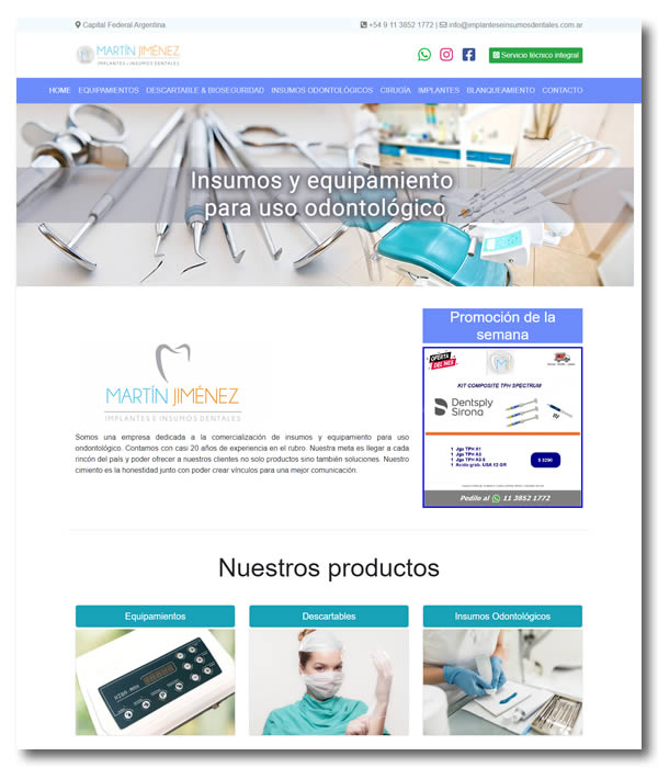 Implantes e Insumos dentales