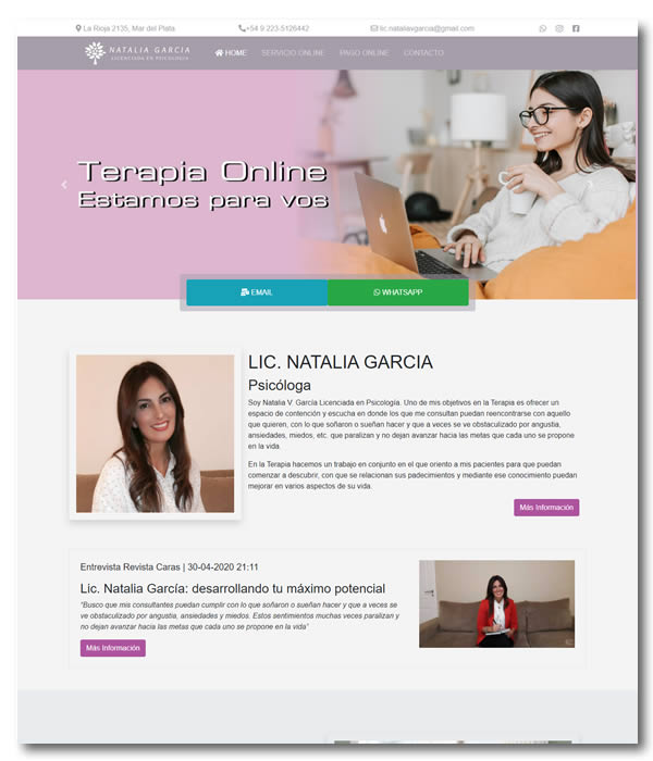 Psicóloga terapia online