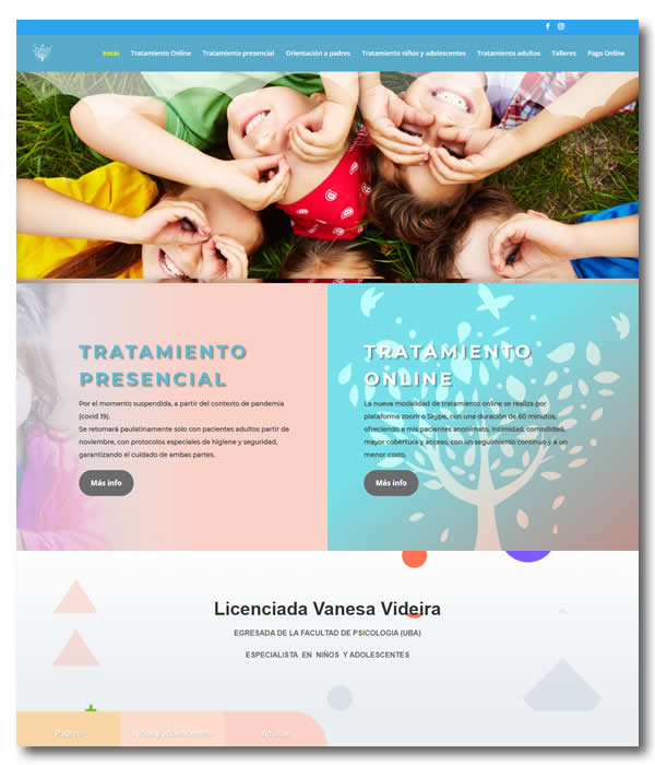 Especializada en clínica de familia y clínica del abuso Infantil